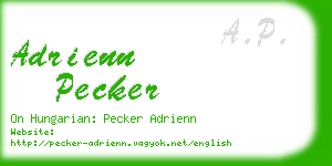 adrienn pecker business card